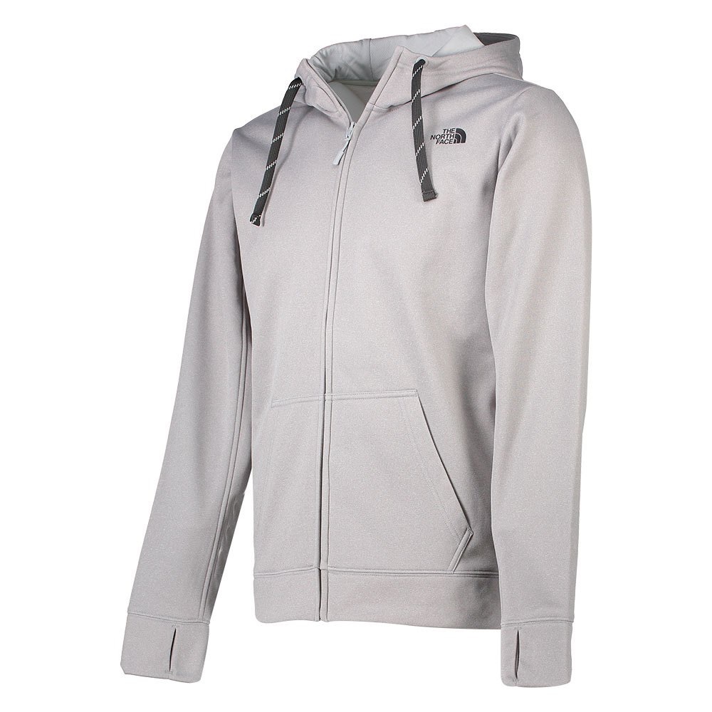 EUC The North Face Men’s Surgent Zip-Up Hooded Jacket in Light Gray
